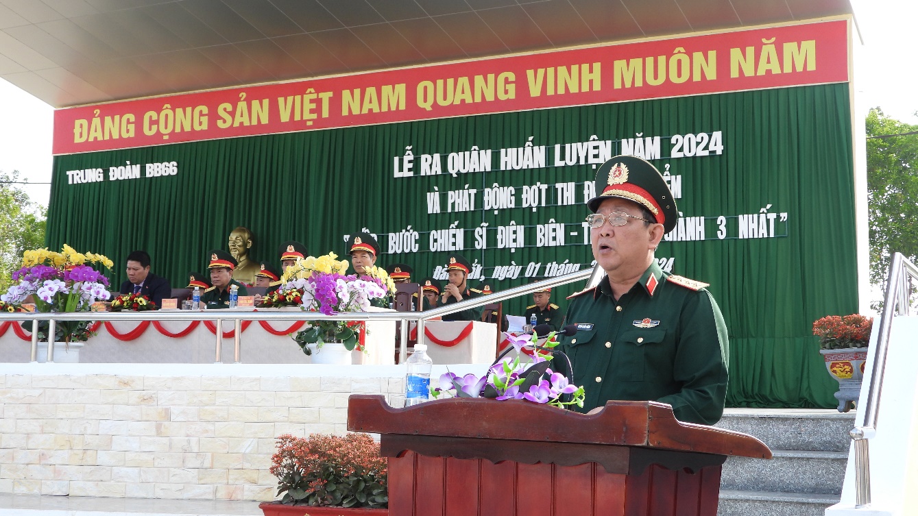Trung đoàn 66 (Sư đoàn 10, Quân đoàn 3) quyết tâm đạt huấn luyện giỏi năm 2024